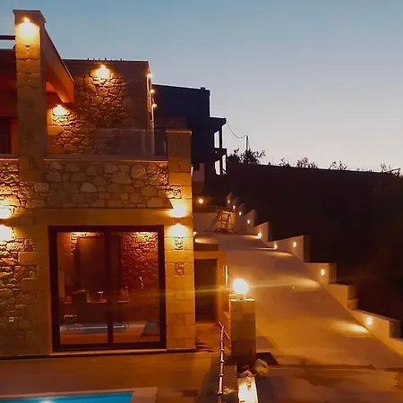 Lithina Charm Villa With Private Pool And Sea View Kamisiana Exterior photo