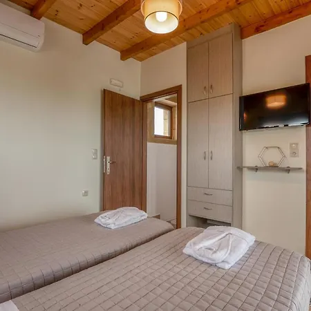 Lithina Charm Villa With Private Pool And Sea View Kamisiana Exterior photo