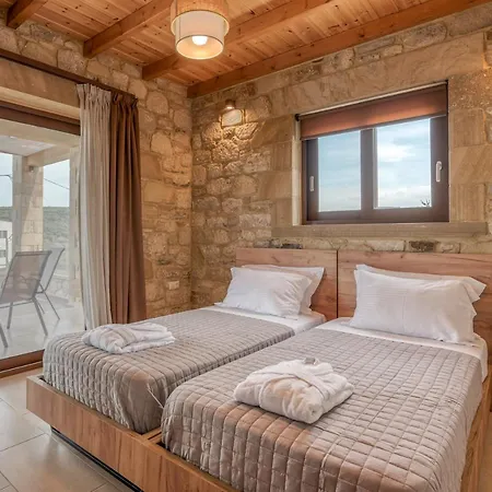 Lithina Charm Villa With Private Pool And Sea View Kamisiana Exterior photo